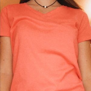 Pink women’s v neck